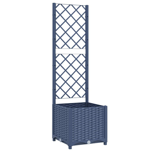 vidaXL Garden Planter | Blue Grey | Polypropylene | Small | Planters