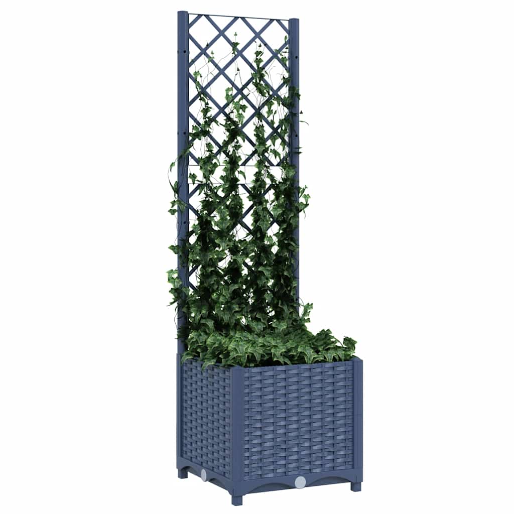 vidaXL Garden Planter | Blue Grey | Polypropylene | Small | Planters