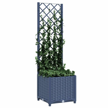 vidaXL Garden Planter | Blue Grey | Polypropylene | Small | Planters