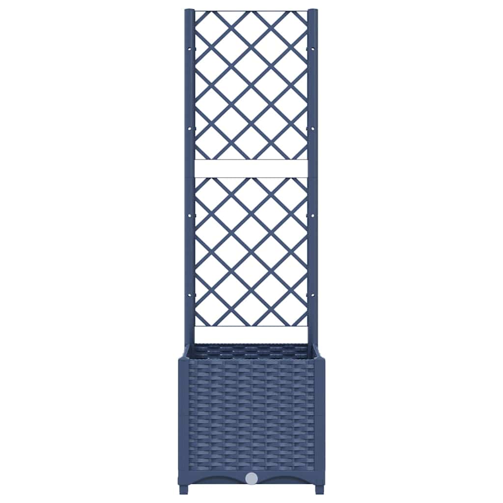vidaXL Garden Planter | Blue Grey | Polypropylene | Small | Planters