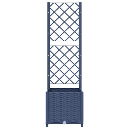 vidaXL Garden Planter | Blue Grey | Polypropylene | Small | Planters
