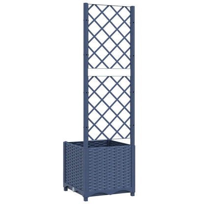 vidaXL Garden Planter | Blue Grey | Polypropylene | Small | Planters