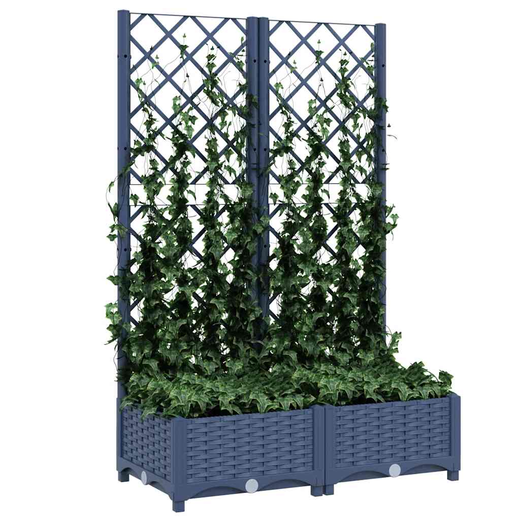 vidaXL Garden Planter | Blue grey | Polypropylene | Large | Planters