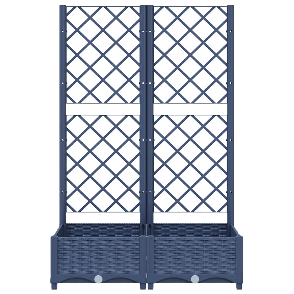 vidaXL Garden Planter | Blue grey | Polypropylene | Large | Planters