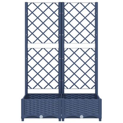 vidaXL Garden Planter | Blue grey | Polypropylene | Large | Planters