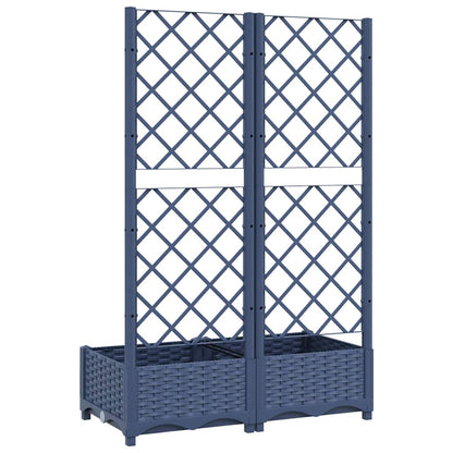 vidaXL Garden Planter | Blue grey | Polypropylene | Large | Planters