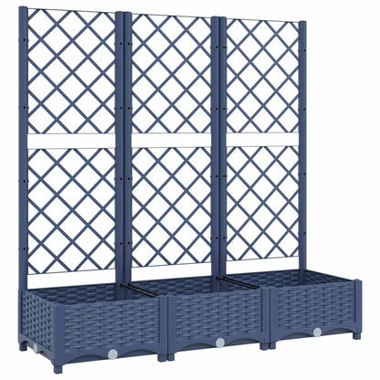 vidaXL Garden Planter | Blue Grey | Polypropylene | Large | Planters