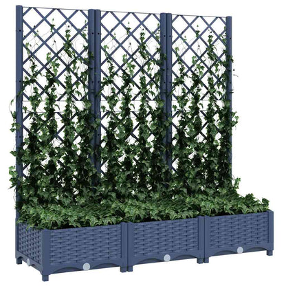 vidaXL Garden Planter | Blue Grey | Polypropylene | Large | Planters