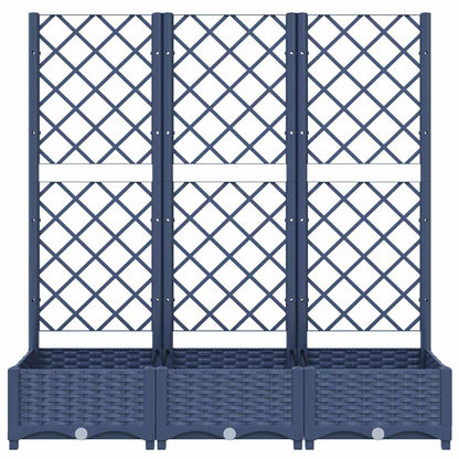 vidaXL Garden Planter | Blue Grey | Polypropylene | Large | Planters