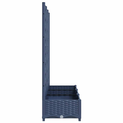 vidaXL Garden Planter | Blue Grey | Polypropylene | Large | Planters