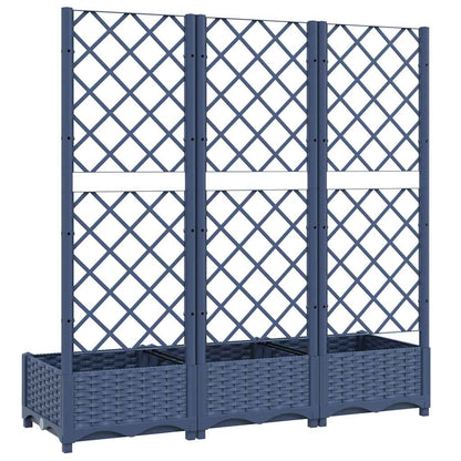 vidaXL Garden Planter | Blue Grey | Polypropylene | Large | Planters