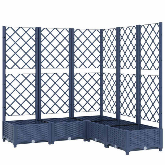 vidaXL Garden Planter | Blue Grey | PP (polypropylene) | Large |  Planters