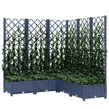 vidaXL Garden Planter | Blue Grey | PP (polypropylene) | Large |  Planters