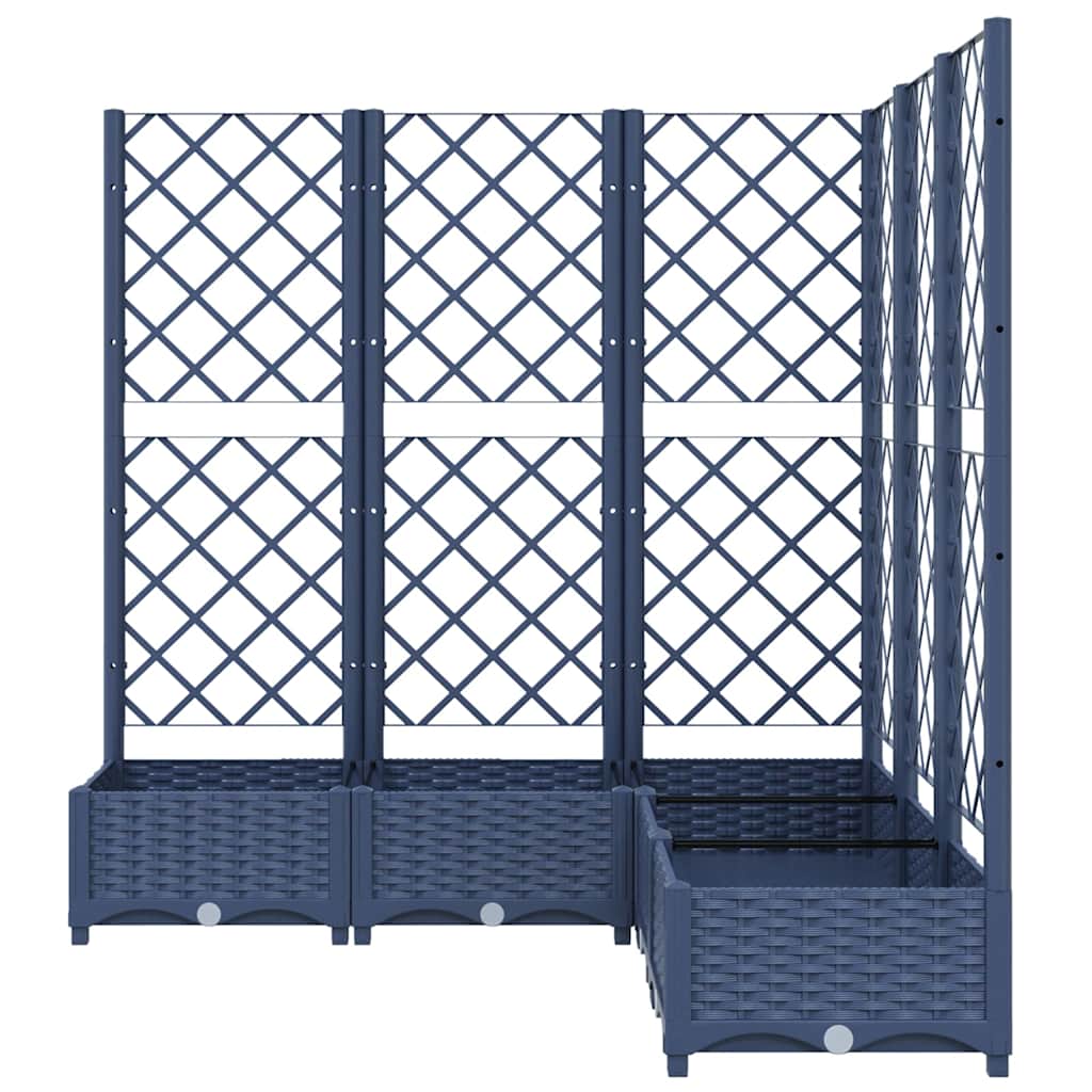 vidaXL Garden Planter | Blue Grey | PP (polypropylene) | Large |  Planters