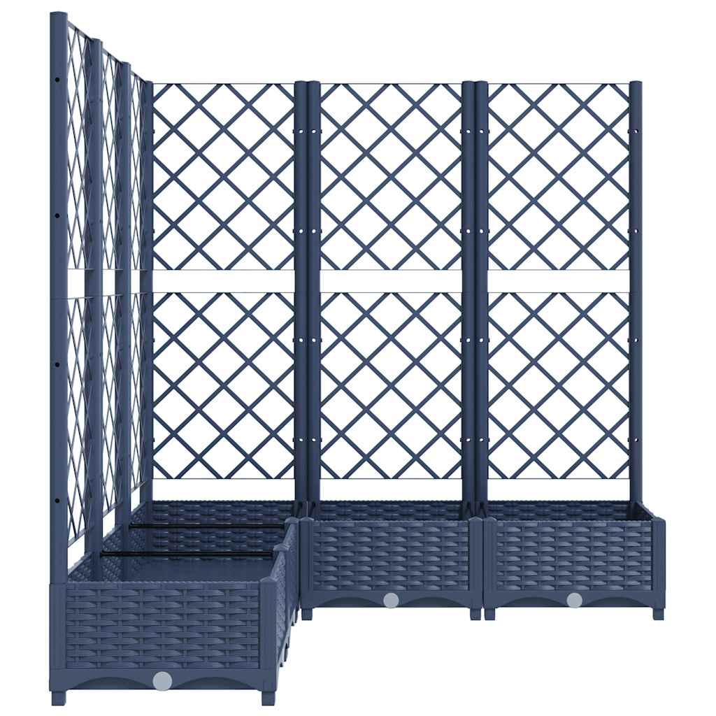 vidaXL Garden Planter | Blue Grey | PP (polypropylene) | Large |  Planters