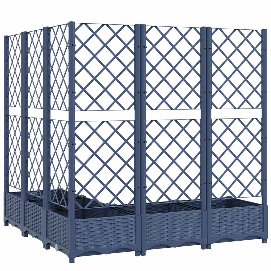 vidaXL Garden Planter | Blue Grey | PP (polypropylene) | Large |  Planters