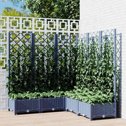 vidaXL Garden Planter | Blue Grey | PP (polypropylene) | Large |  Planters