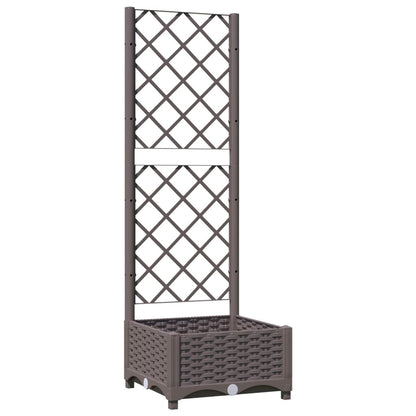 vidaXL Garden Planter | Brown | Polypropylene | Medium | Planters