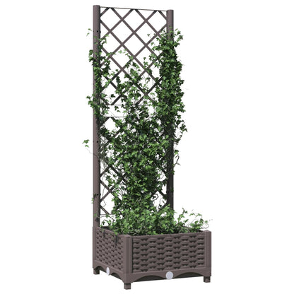 vidaXL Garden Planter | Brown | Polypropylene | Medium | Planters