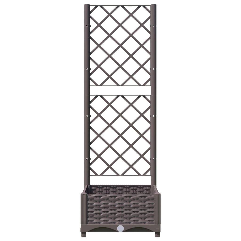 vidaXL Garden Planter | Brown | Polypropylene | Medium | Planters