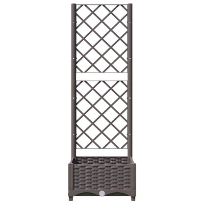 vidaXL Garden Planter | Brown | Polypropylene | Medium | Planters