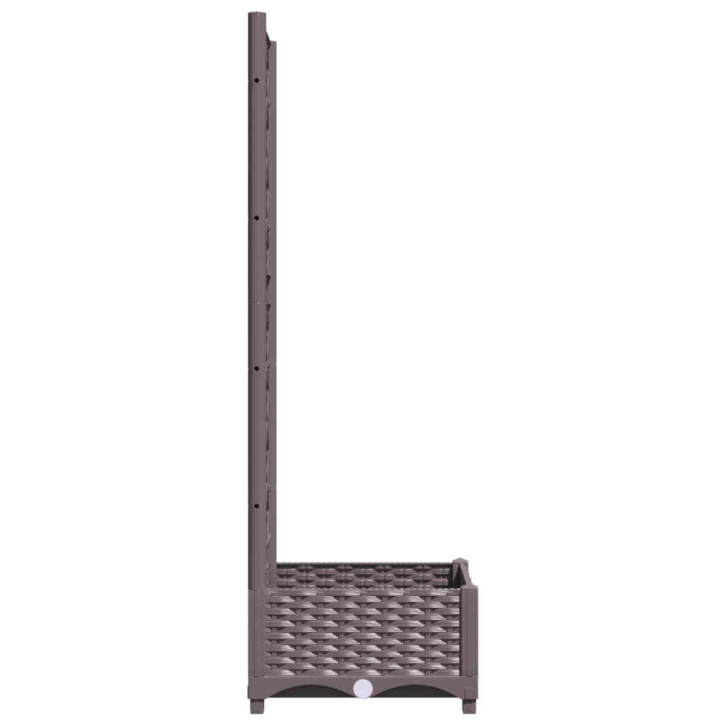 vidaXL Garden Planter | Brown | Polypropylene | Medium | Planters