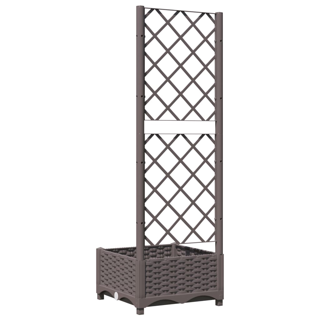 vidaXL Garden Planter | Brown | Polypropylene | Medium | Planters