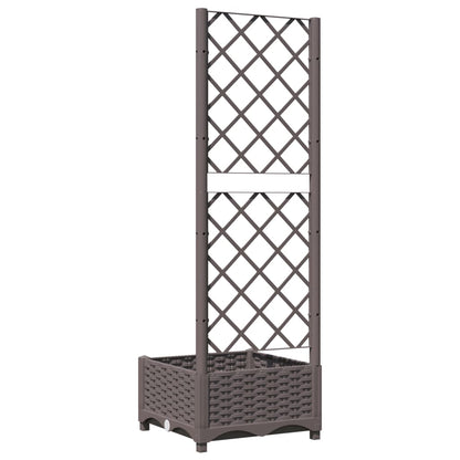vidaXL Garden Planter | Brown | Polypropylene | Medium | Planters