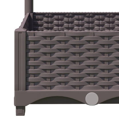 vidaXL Garden Planter | Brown | Polypropylene | Medium | Planters