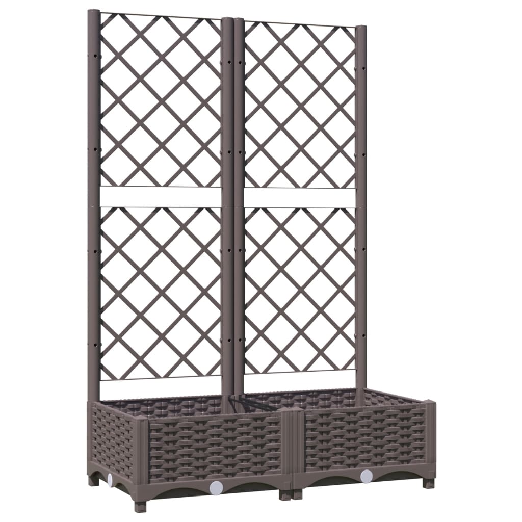vidaXL Garden Planter | Brown | Polypropylene | Large | Planters