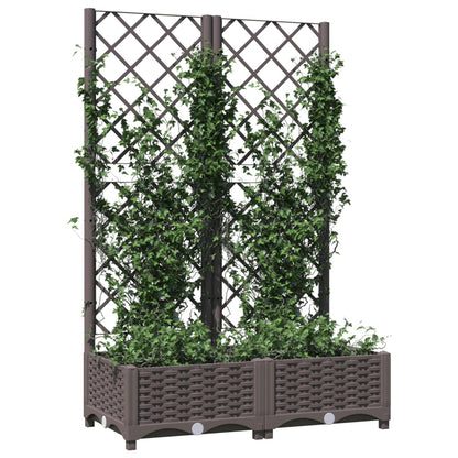 vidaXL Garden Planter | Brown | Polypropylene | Large | Planters