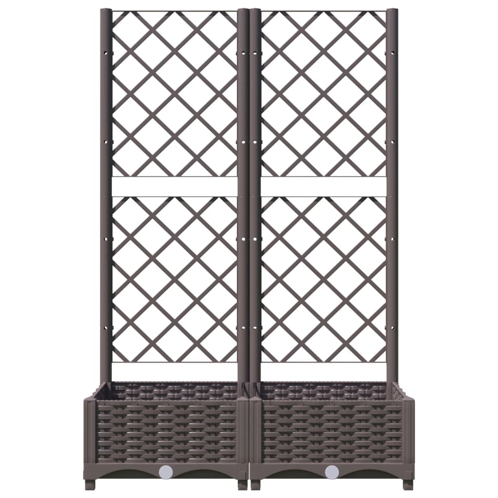 vidaXL Garden Planter | Brown | Polypropylene | Large | Planters