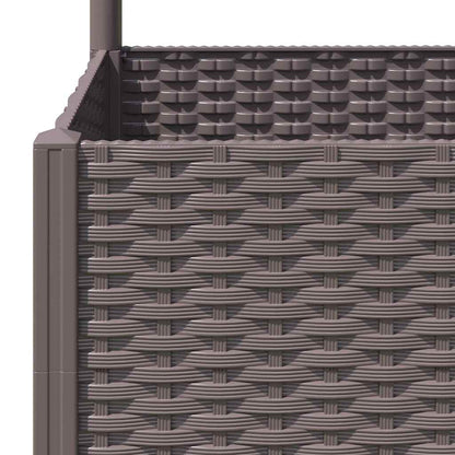 vidaXL Garden Planter | Brown | Polypropylene | 80 cm x 40 cm x 136 cm