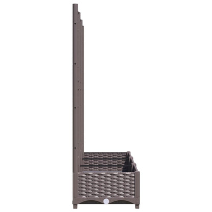 vidaXL Garden Planter | Brown | Polypropylene | Large | Rectangular | Minimalist