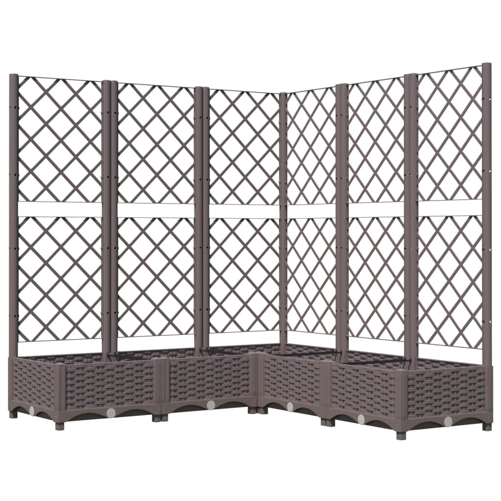 vidaXL Garden Planter | Brown | Polypropylene | Large | Planters