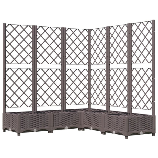 vidaXL Garden Planter | Brown | Polypropylene | Large | Planters