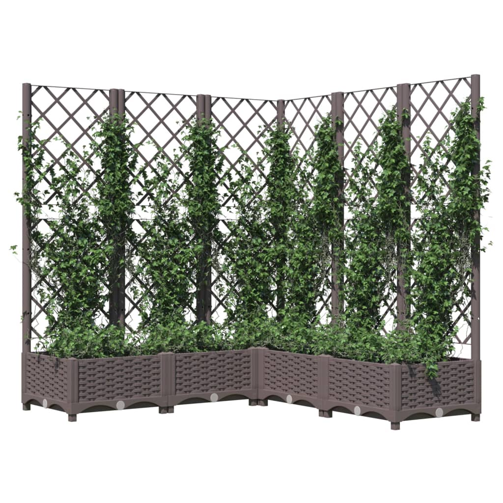 vidaXL Garden Planter | Brown | Polypropylene | Large | Planters