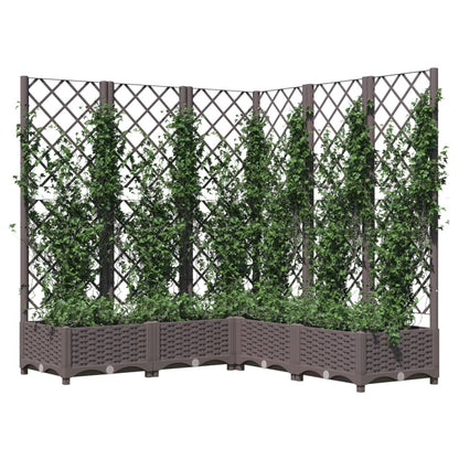 vidaXL Garden Planter | Brown | Polypropylene | Large | Planters