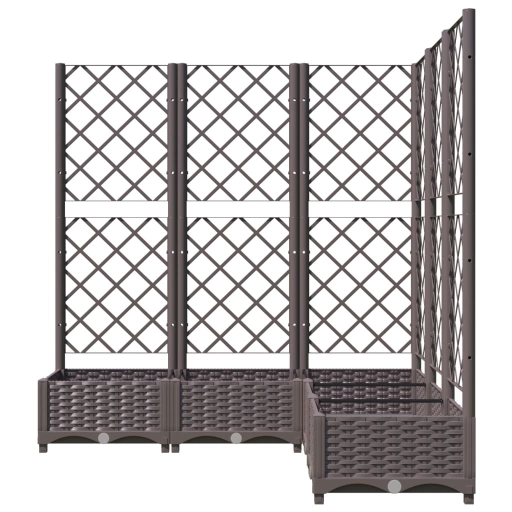 vidaXL Garden Planter | Brown | Polypropylene | Large | Planters