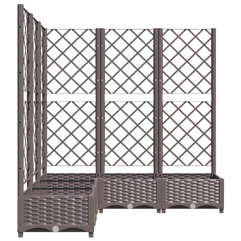 vidaXL Garden Planter | Brown | Polypropylene | Large | Planters