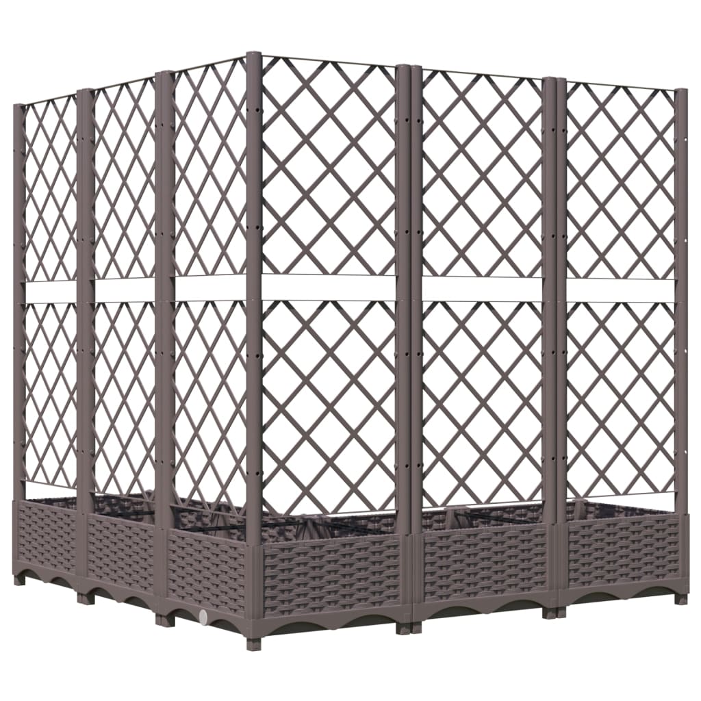 vidaXL Garden Planter | Brown | Polypropylene | Large | Planters