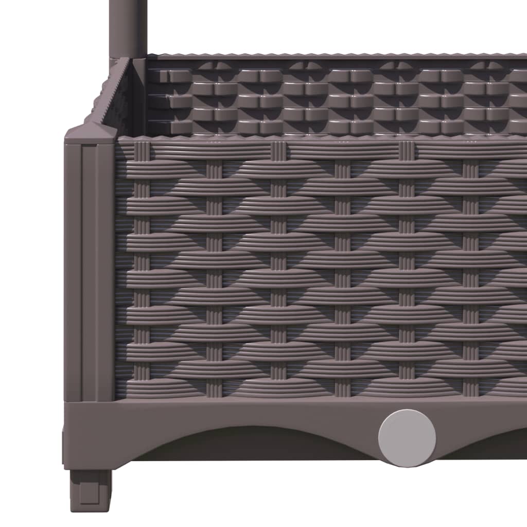 vidaXL Garden Planter | Brown | Polypropylene | Large | Planters