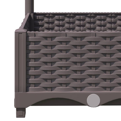 vidaXL Garden Planter | Brown | Polypropylene | Large | Planters