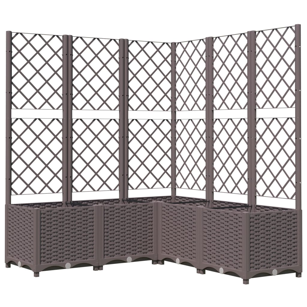 vidaXL Garden Planter | Brown | Polypropylene | Large | Planters