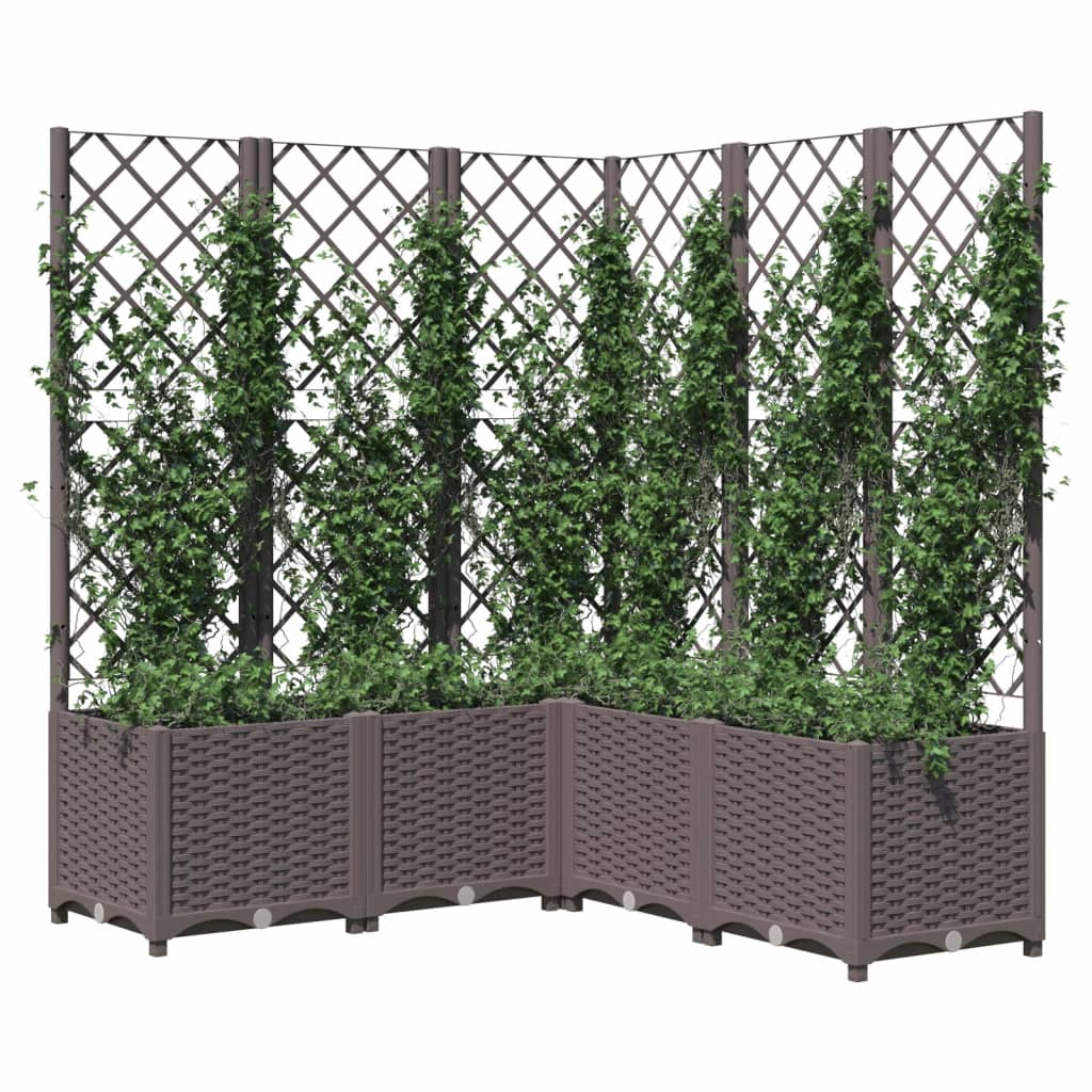 vidaXL Garden Planter | Brown | Polypropylene | Large | Planters