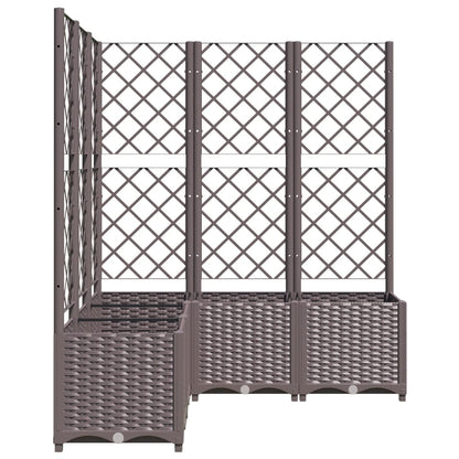 vidaXL Garden Planter | Brown | Polypropylene | Large | Planters