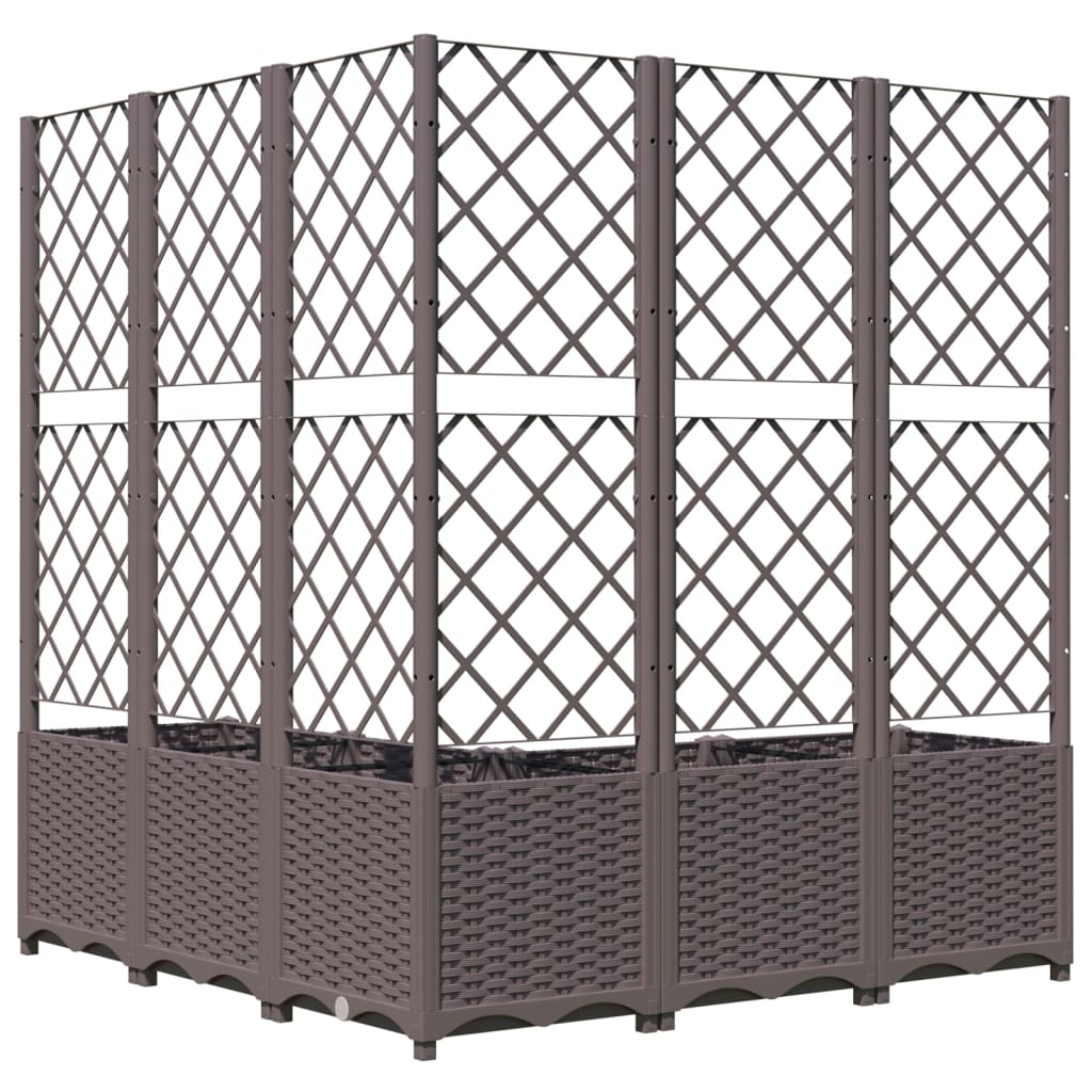 vidaXL Garden Planter | Brown | Polypropylene | Large | Planters