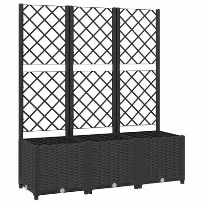 vidaXL Garden Planter | Black | Polypropylene | Large | Planters