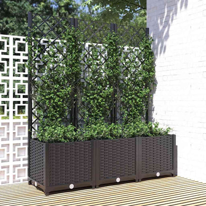vidaXL Garden Planter | Black | Polypropylene | Large | Planters
