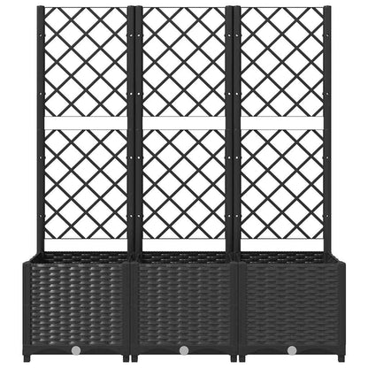 vidaXL Garden Planter | Black | Polypropylene | Large | Planters